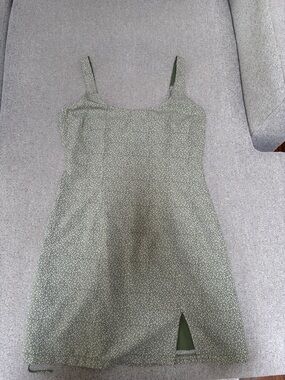 Abercrombie & Fitch Olive Green Floral Slip Dress